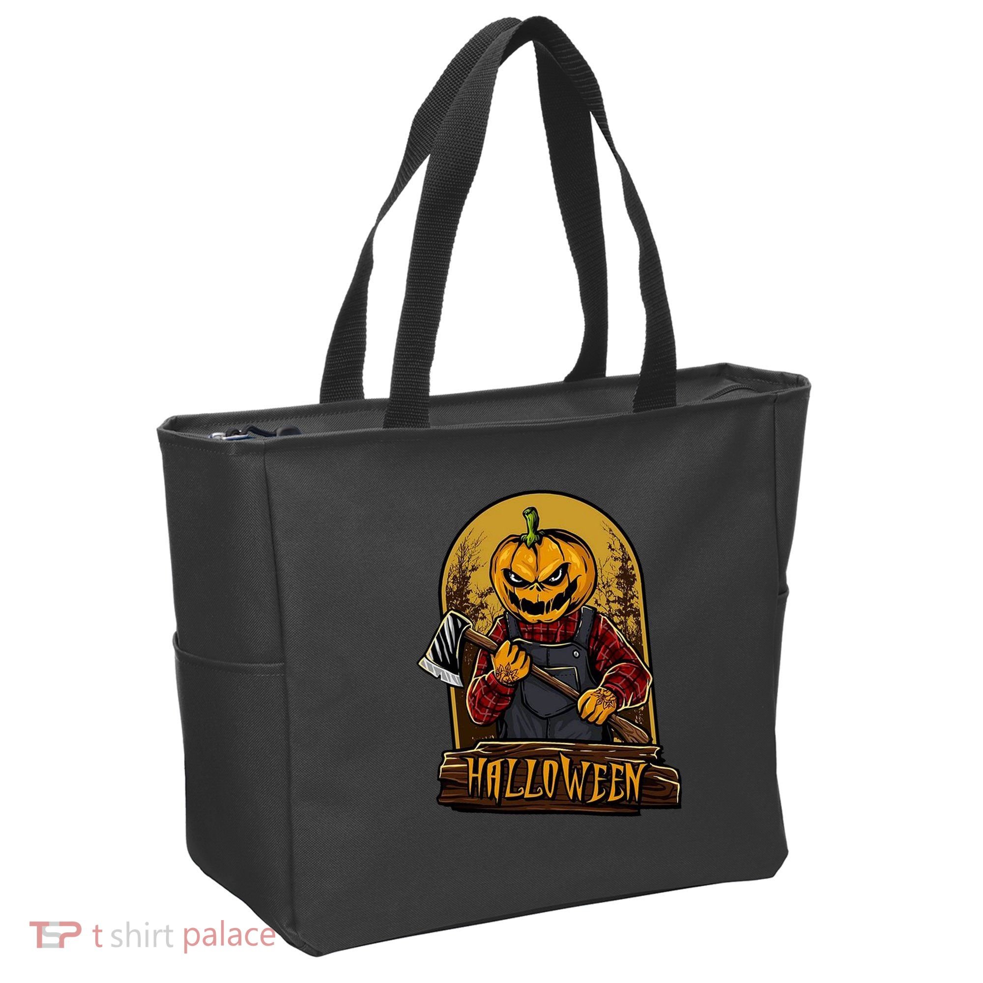 Jack O Lantern Reaper Pumpkin Tote Bag