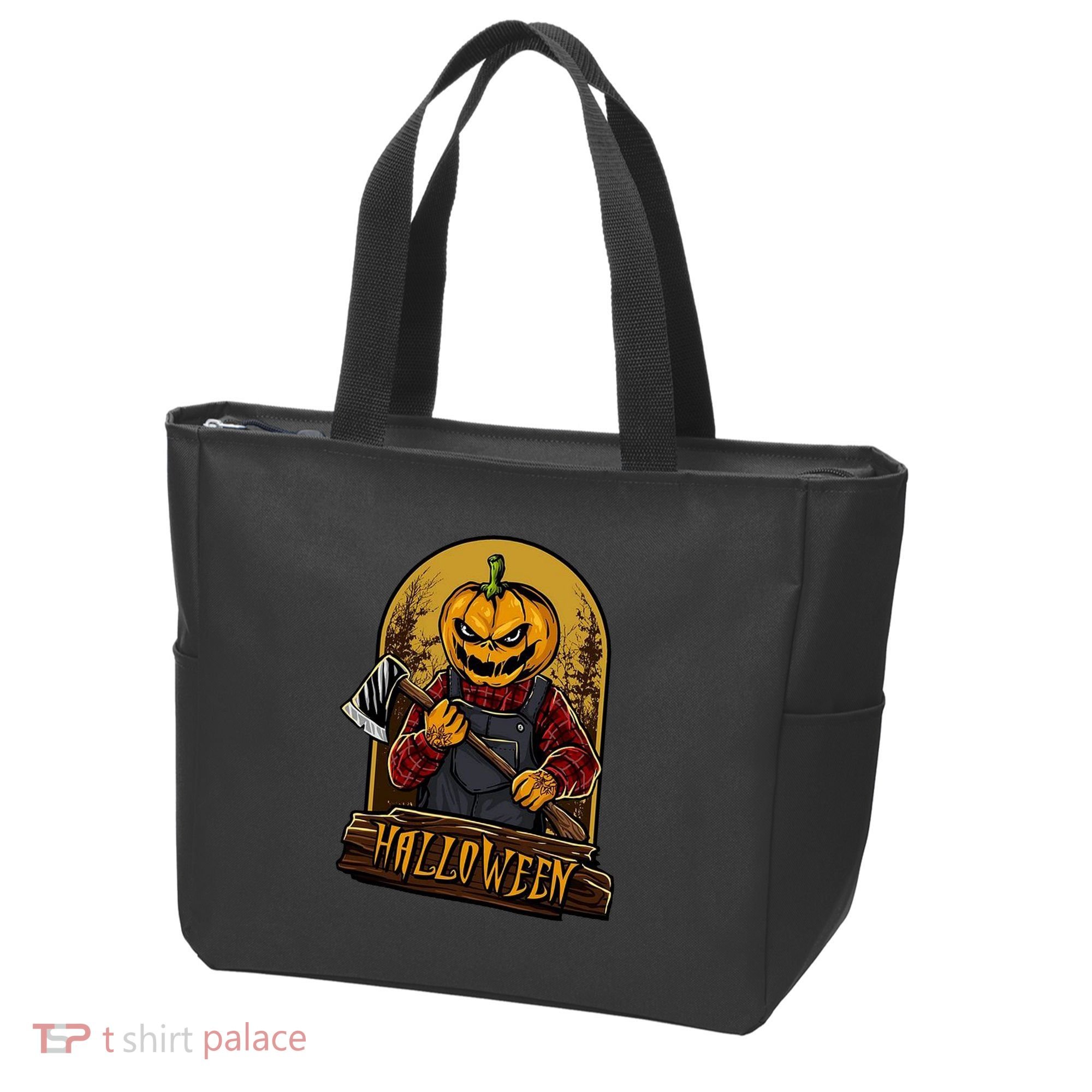 Jack O Lantern Reaper Pumpkin Tote Bag