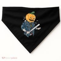 Jack O Lantern Gangster Gang USA-Made Doggie Bandana thumb 0