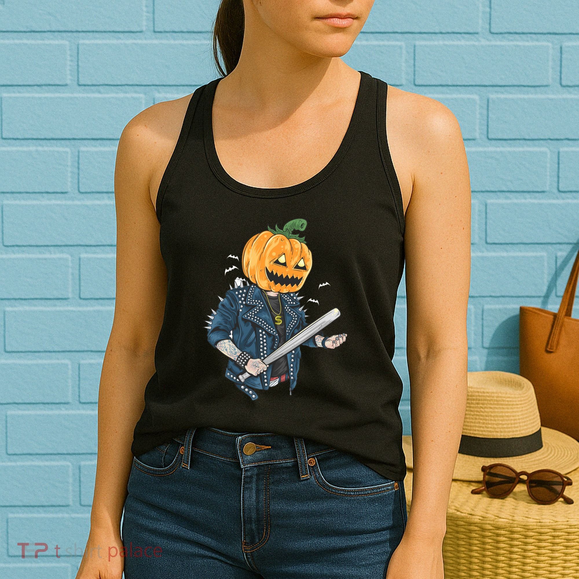 Jack O Lantern Gangster Gang Women's Tank Top