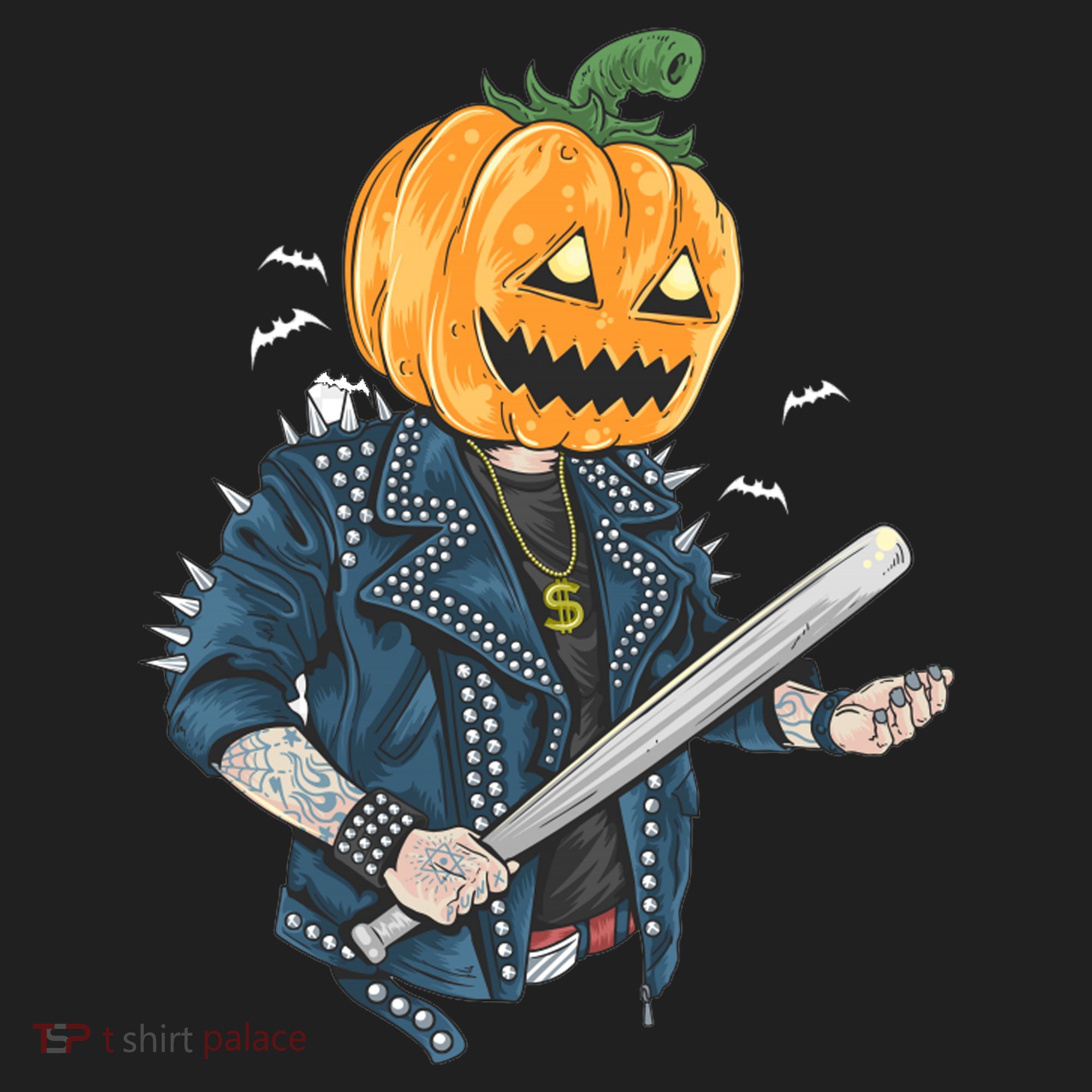 Jack O Lantern Gangster Gang Hat