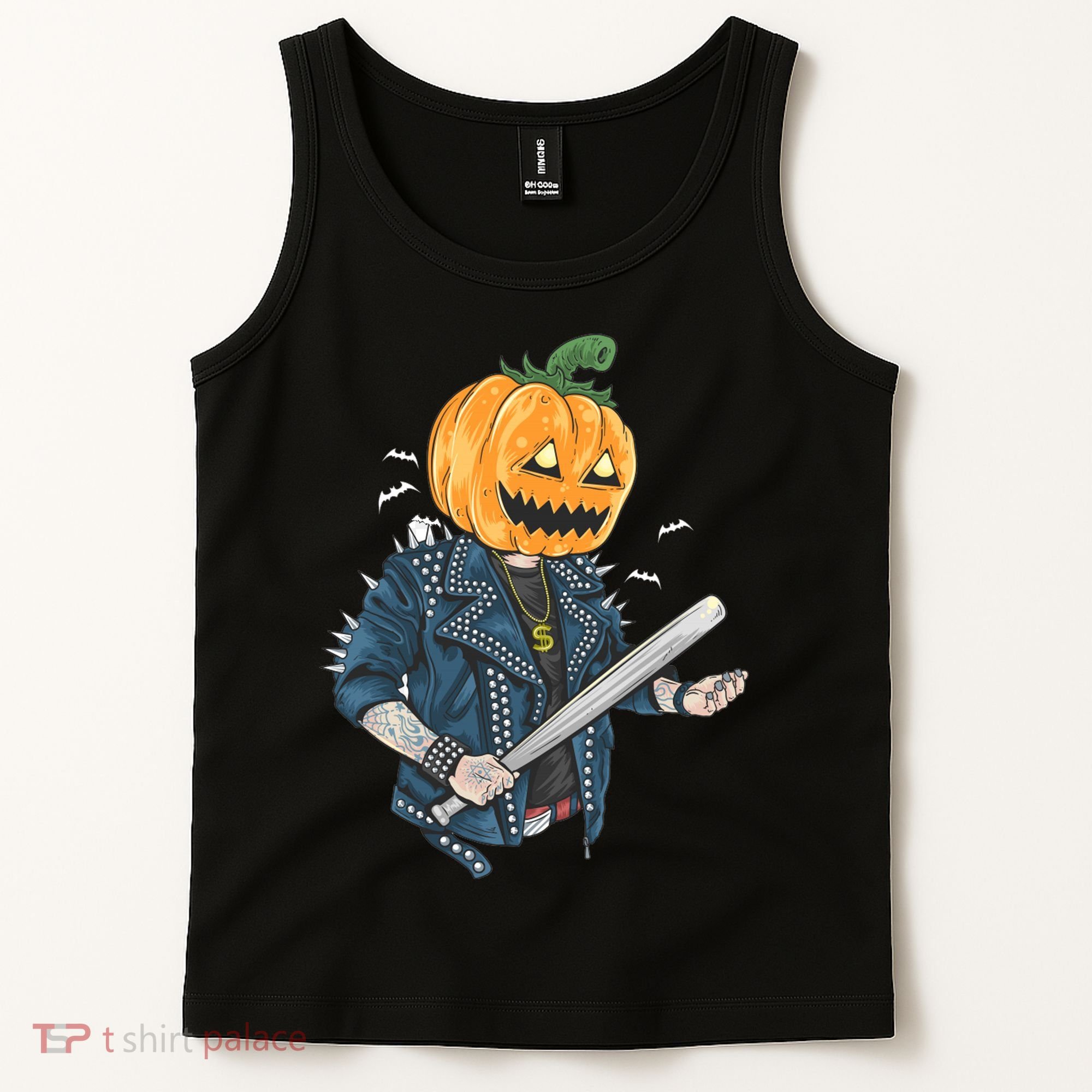 Jack O Lantern Gangster Gang Tank Top