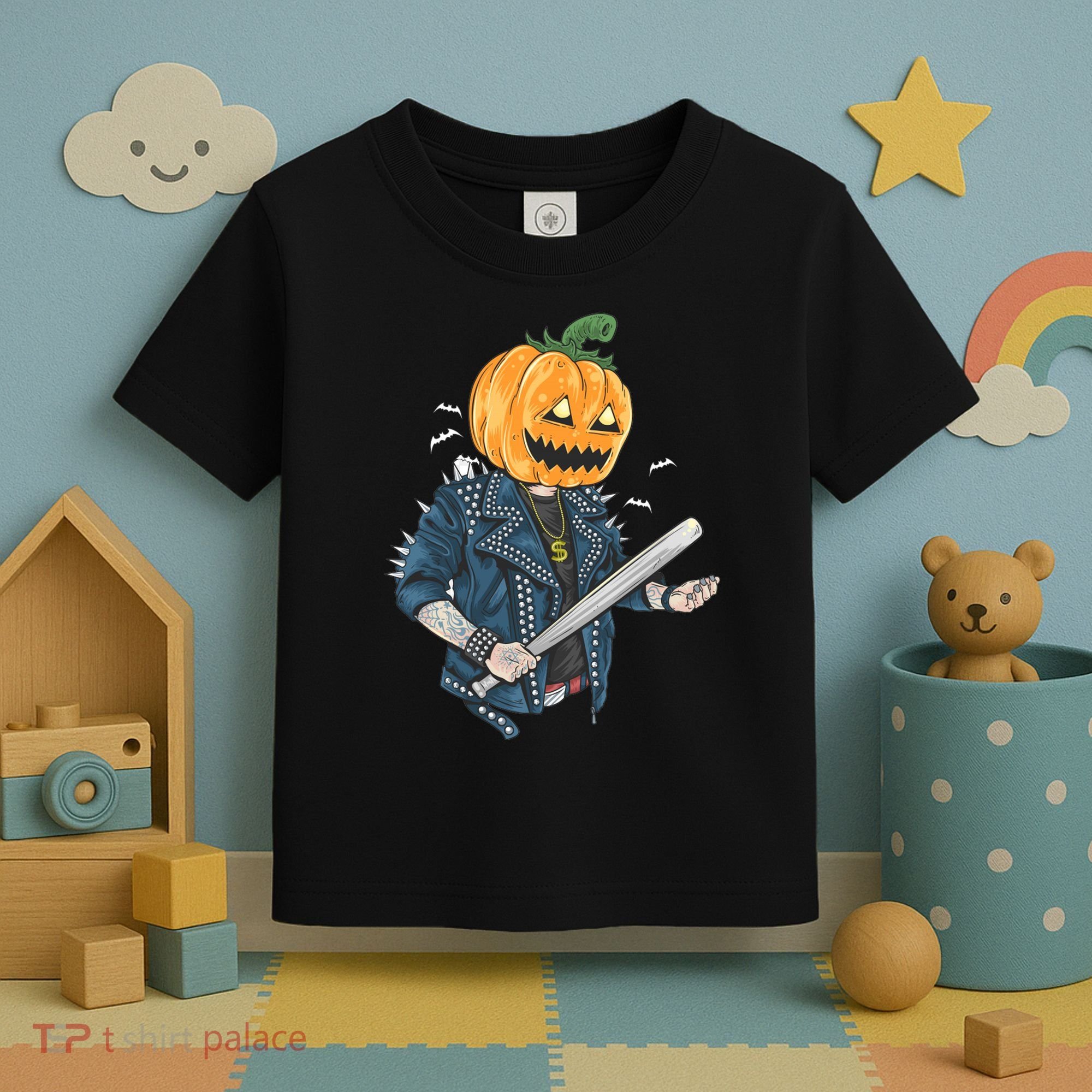 Jack O Lantern Gangster Gang Toddler T-Shirt