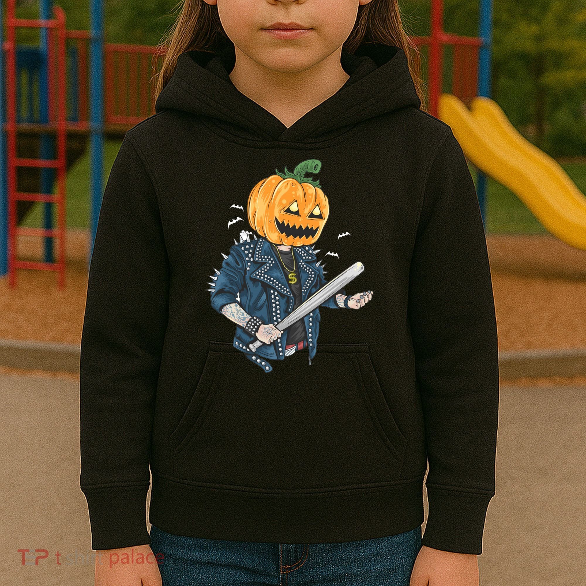 Jack O Lantern Gangster Gang Kids Hoodie