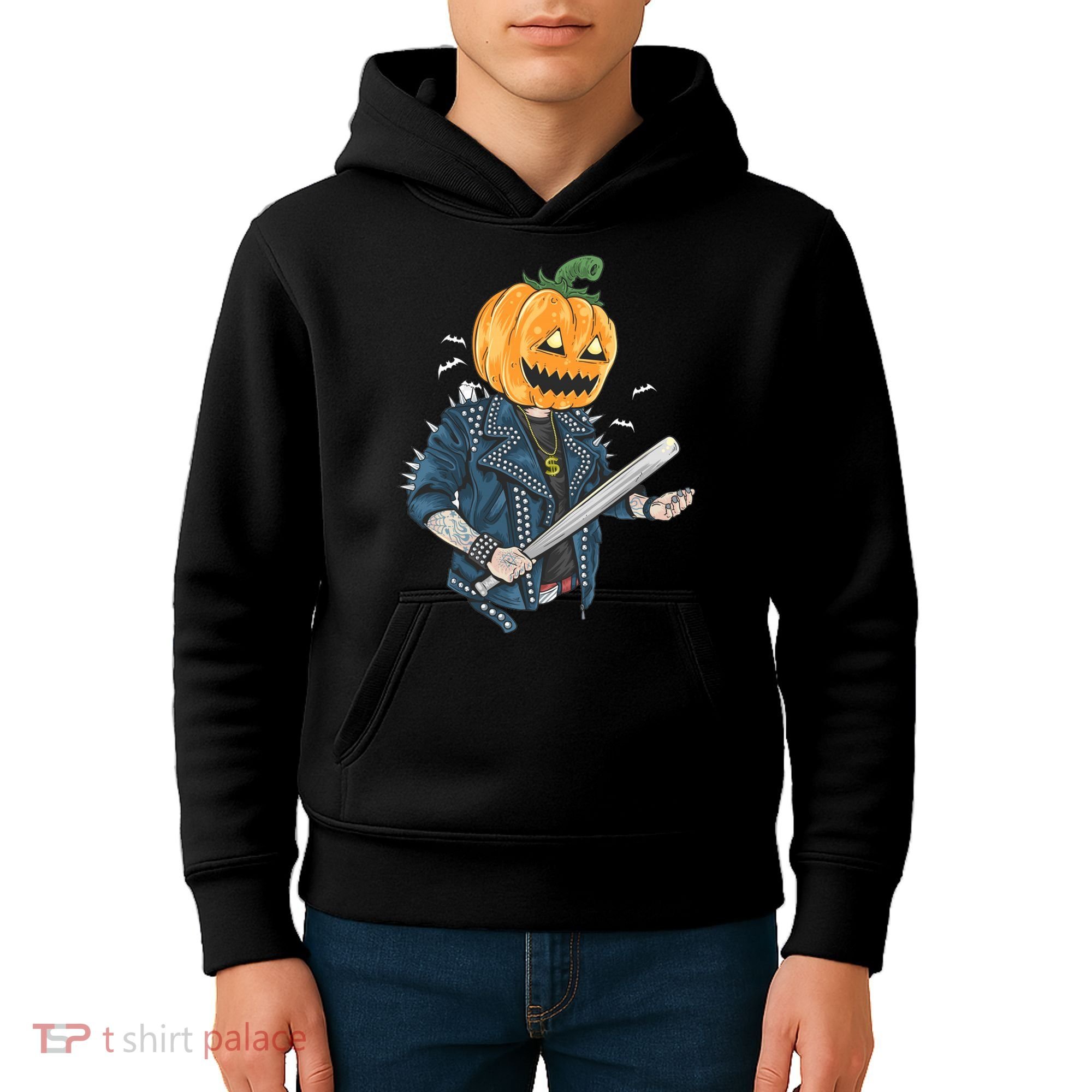 Jack O Lantern Gangster Gang Kids Hoodie