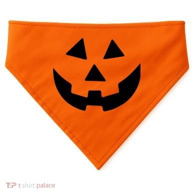 Jack O Lantern Pumpkin Halloween Costume USA-Made Doggie Bandana
