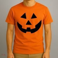 Jack O Lantern Pumpkin Halloween Costume T-Shirt thumb 3