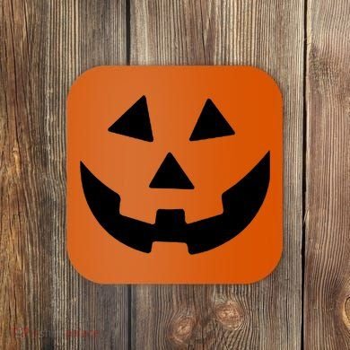 Jack O Lantern Pumpkin Halloween Costume Coaster