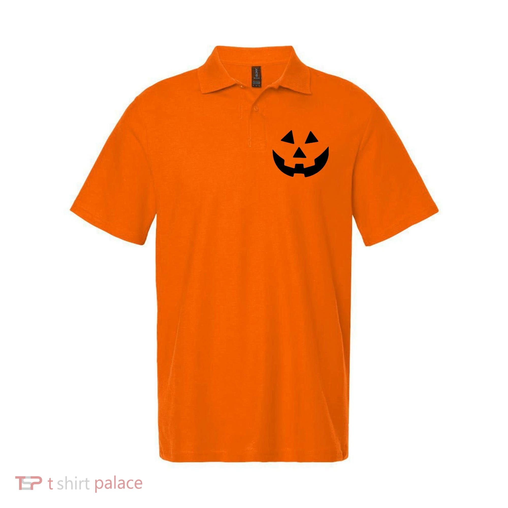 Jack O Lantern Pumpkin Halloween Costume Polo