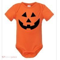 Jack O Lantern Pumpkin Halloween Costume Baby Bodysuit thumb 0