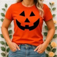 Jack O Lantern Pumpkin Halloween Costume Women's T-Shirt thumb 2
