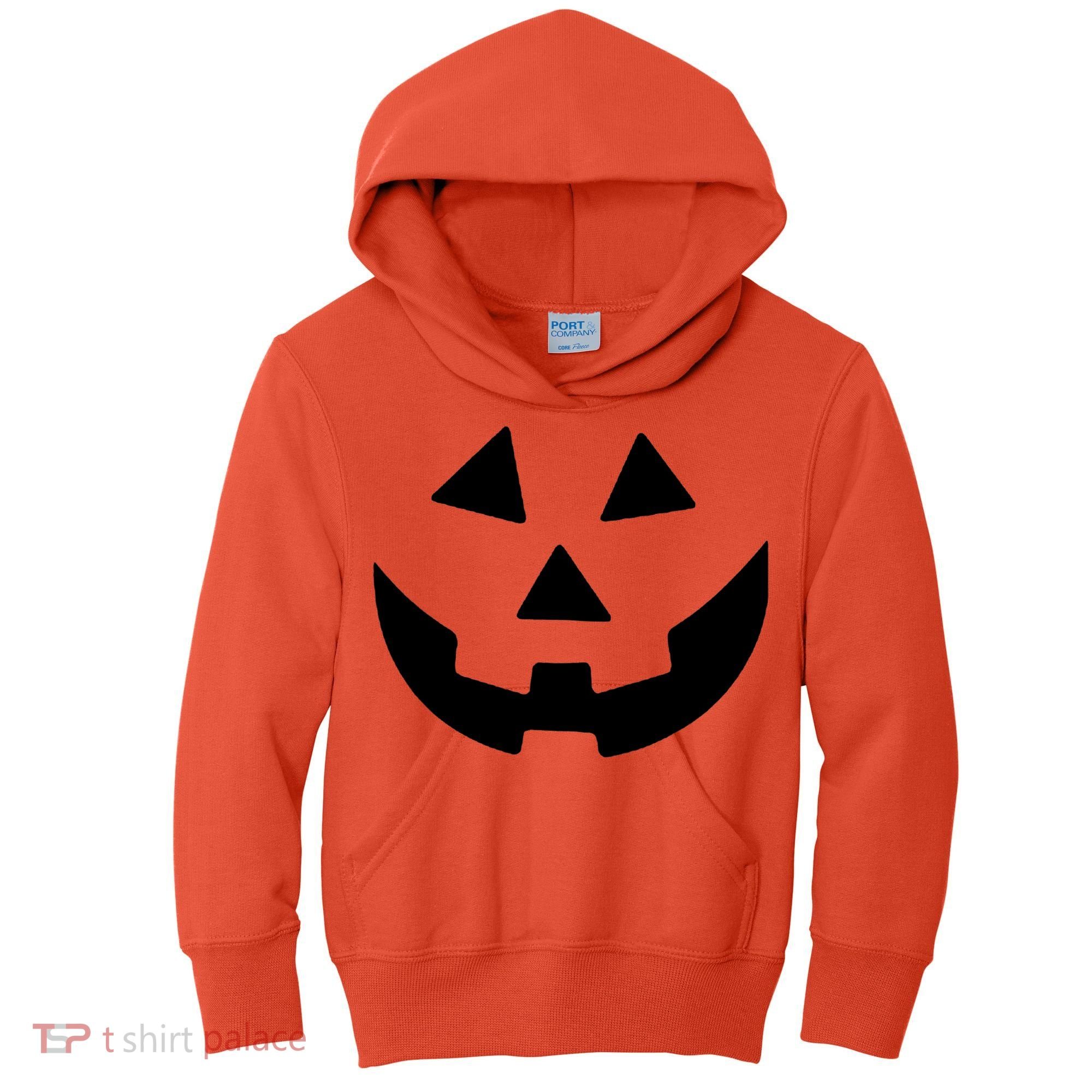 Jack O Lantern Pumpkin Halloween Costume Kids Hoodie