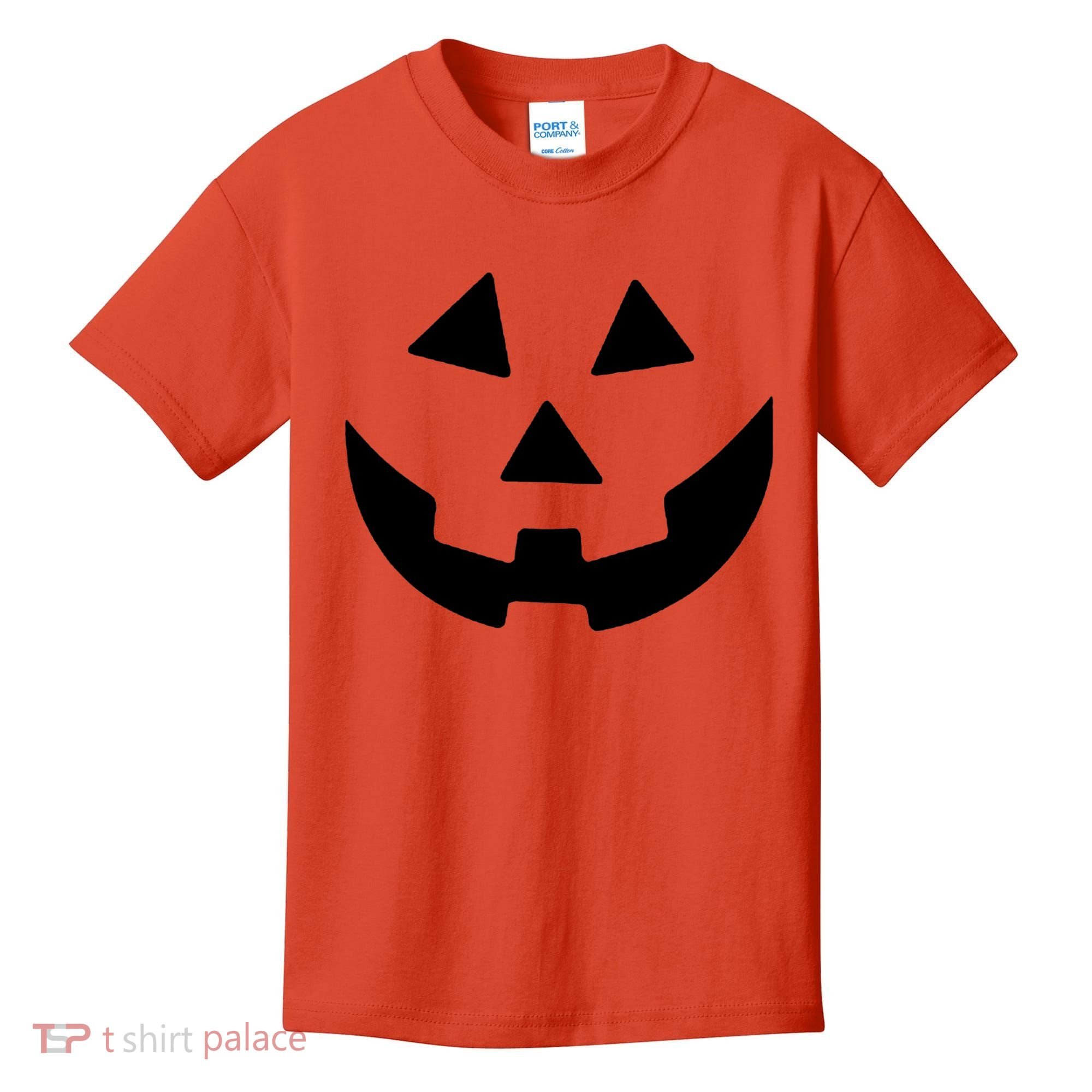 Jack O Lantern Pumpkin Halloween Costume Kids T-Shirt