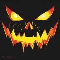 Jack O Lantern Face Pumpkin Scary Halloween Costume Funny Women's Tank Top thumb 5