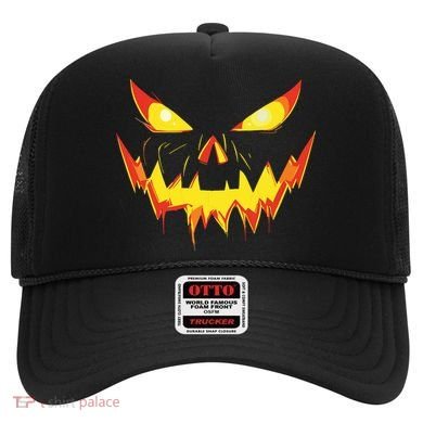 Jack O Lantern Face Pumpkin Scary Halloween Costume Funny Hat