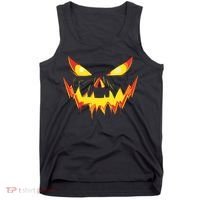 Jack O Lantern Face Pumpkin Scary Halloween Costume Funny Tank Top thumb 0