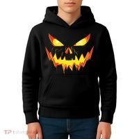 Jack O Lantern Face Pumpkin Scary Halloween Costume Funny Kids Hoodie thumb 4