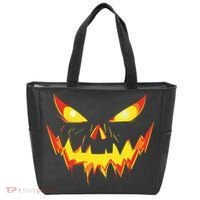 Jack O Lantern Face Pumpkin Scary Halloween Costume Funny Tote Bag thumb 0