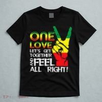 Jamaica One Love Reggae Caribbean Music Pride Flag T-Shirt thumb 5