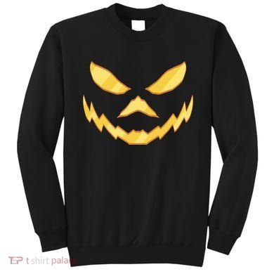 Jack O Lantern Face Halloween Spooky Sweatshirt