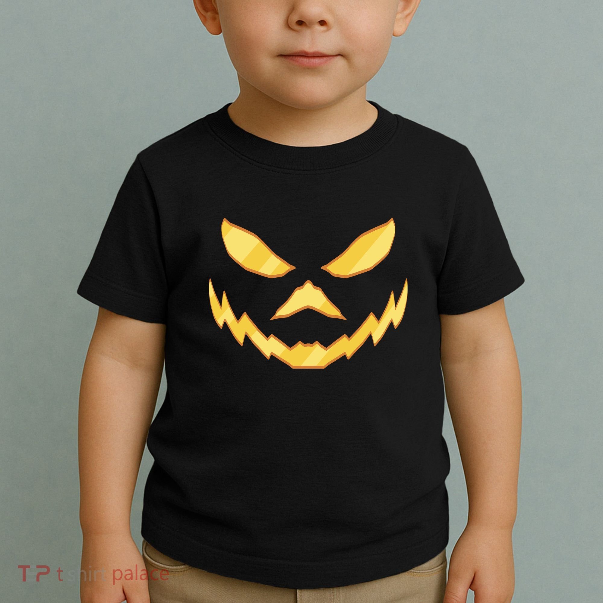 Jack O Lantern Face Halloween Spooky Toddler T-Shirt
