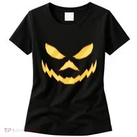 Jack O Lantern Face Halloween Spooky Women's T-Shirt thumb 0