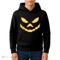 Jack O Lantern Face Halloween Spooky Kids Hoodie thumb 4
