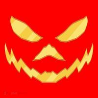 Jack O Lantern Face Halloween Spooky Santa Hat thumb 1