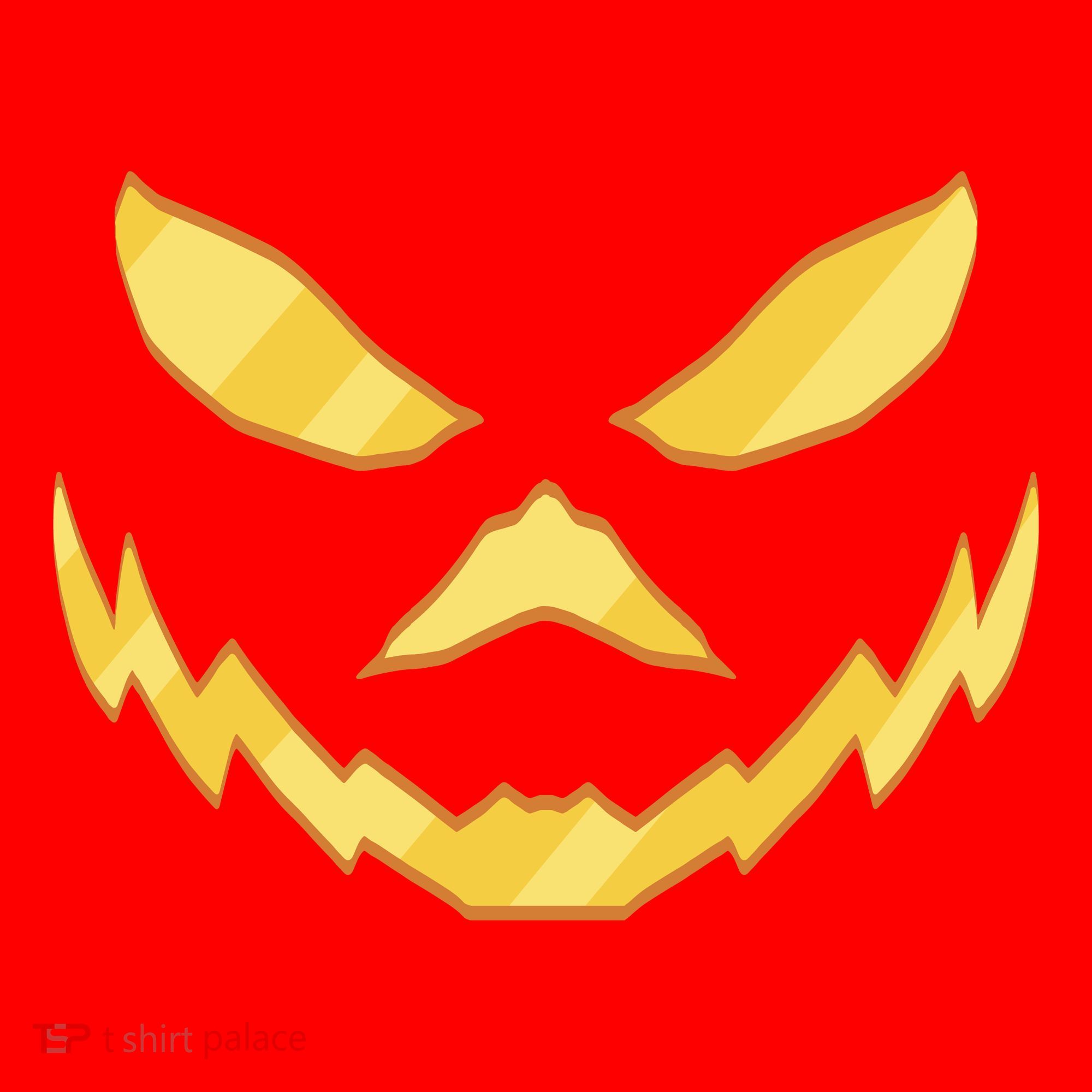 Jack O Lantern Face Halloween Spooky Santa Hat