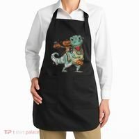 Jack O Lantern Riding T Rex Apron thumb 2