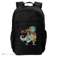 Jack O Lantern Riding T Rex Backpack thumb 0