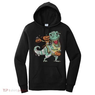 Jack O Lantern Riding T Rex Women's Hoodie