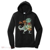 Jack O Lantern Riding T Rex Women's Hoodie thumb 0