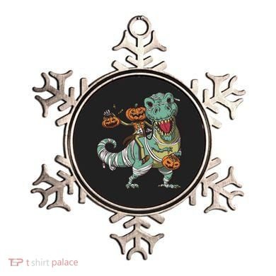 Jack O Lantern Riding T Rex Ornament