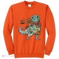 Jack O Lantern Riding T Rex Sweatshirt thumb 0