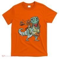 Jack O Lantern Riding T Rex T-Shirt thumb 0