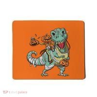 Jack O Lantern Riding T Rex Mousepad thumb 0