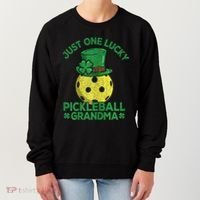 Just One Lucky Pickleball Grandma St Patricks Day Women's Sweatshirt thumb 0