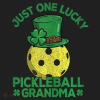 Just One Lucky Pickleball Grandma St Patricks Day Women's Sweatshirt thumb 2