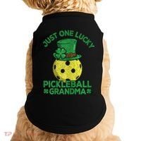 Just One Lucky Pickleball Grandma St Patricks Day Doggie Tank thumb 0