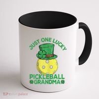 Just One Lucky Pickleball Grandma St Patricks Day Coffee Mug thumb 1