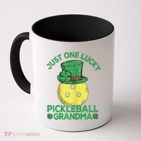 Just One Lucky Pickleball Grandma St Patricks Day Coffee Mug thumb 0