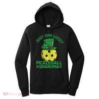 Just One Lucky Pickleball Grandma St Patricks Day Women's Hoodie thumb 0
