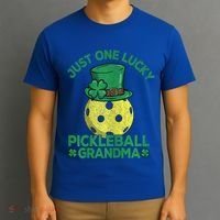 Just One Lucky Pickleball Grandma St Patricks Day T-Shirt thumb 3