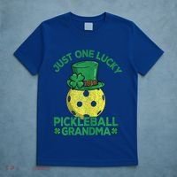 Just One Lucky Pickleball Grandma St Patricks Day T-Shirt thumb 5
