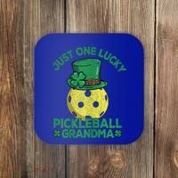 Just One Lucky Pickleball Grandma St Patricks Day Coaster thumb 0
