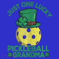 Just One Lucky Pickleball Grandma St Patricks Day Coaster thumb 2
