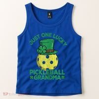 Just One Lucky Pickleball Grandma St Patricks Day Tank Top thumb 2