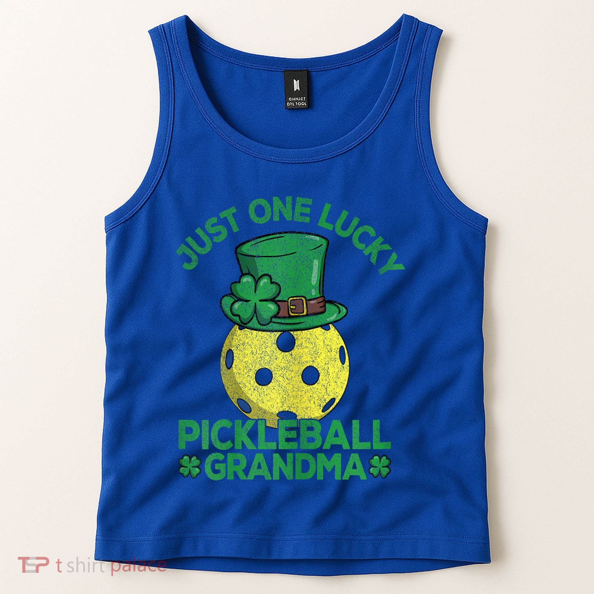 Just One Lucky Pickleball Grandma St Patricks Day Tank Top
