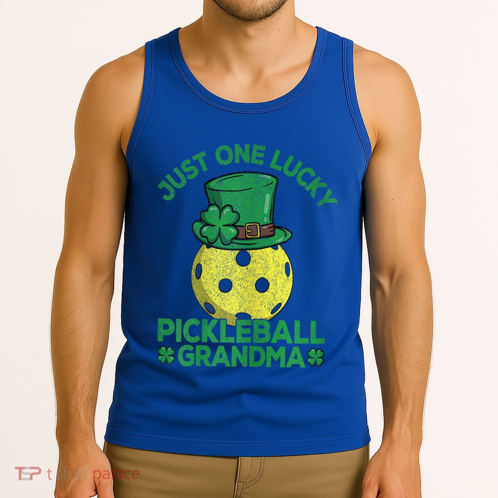 Just One Lucky Pickleball Grandma St Patricks Day Tank Top